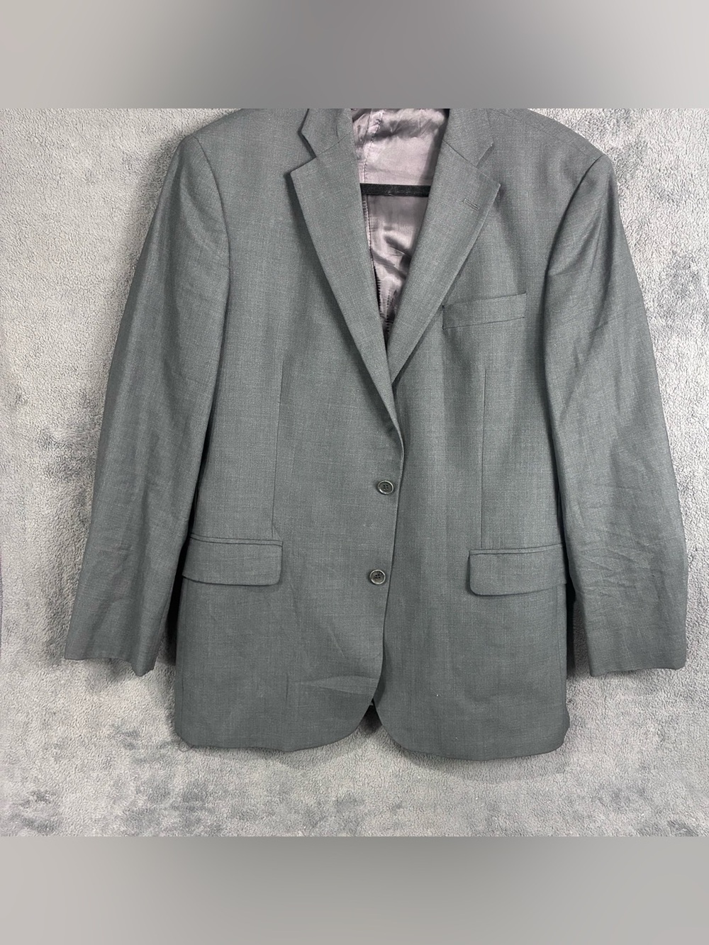 Brooks Brothers Men's Light Gray Two-Button Suit Jacket